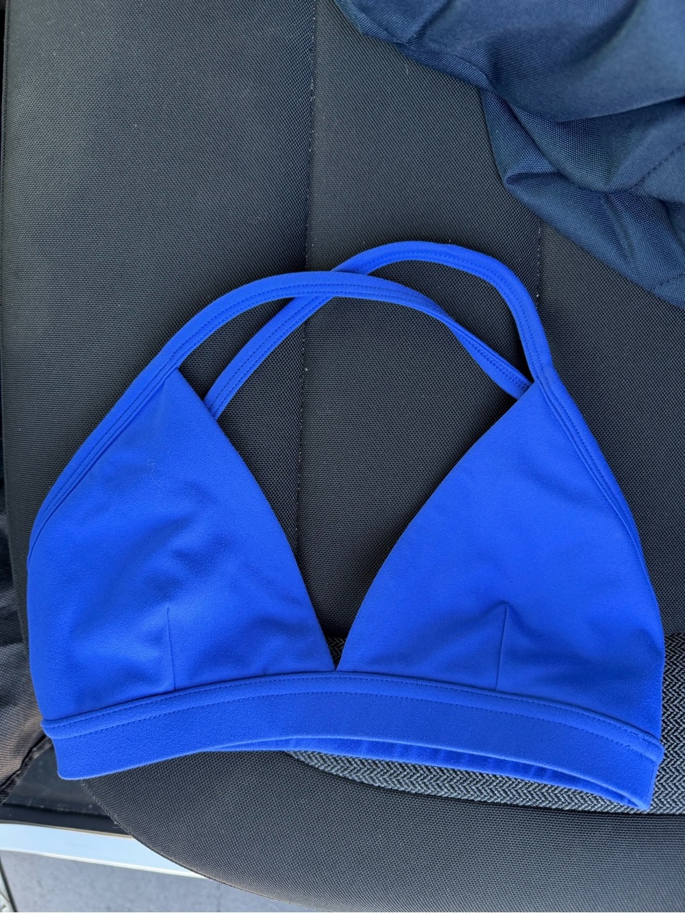 437 royal blue sports bra